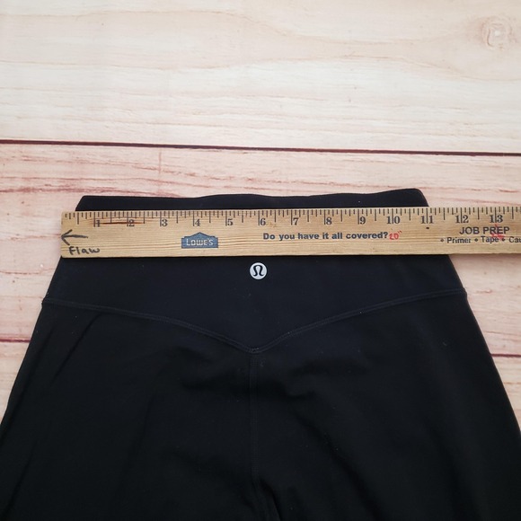 Lululemon Jogger Pants Womens 4 Black High Rise Pockets Cuffed Yoga Leggings - Picture 8 of 11